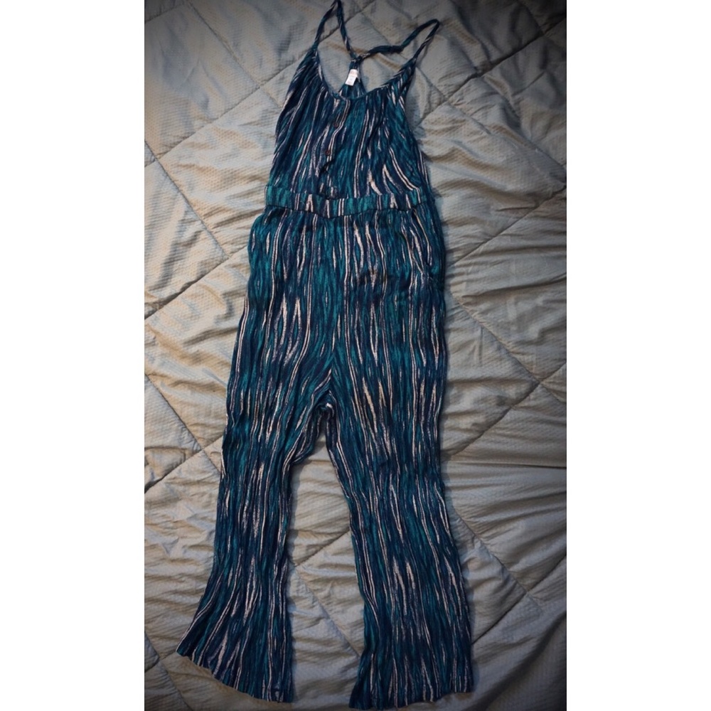 Xhilaration XS Striped White & Blue Summer Romper